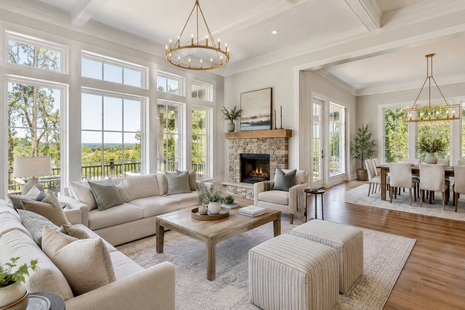 A bright Metro Atlanta home interior, illustrative